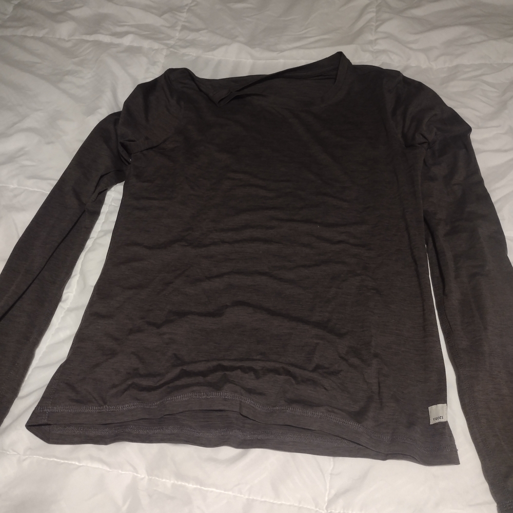 Vuori Burgundy Long Sleeve Shirt